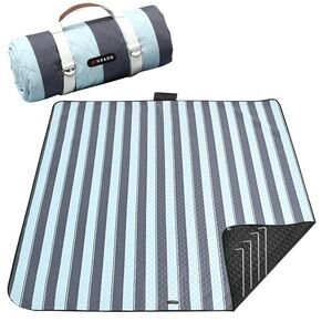 Extra Large Picnic Outdoor Blanket, 80”x80” Waterproof Picnic Mat Foldable